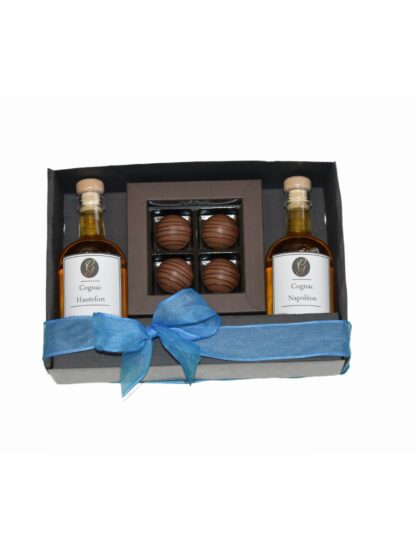 Cognac-Set mit Trüffes
