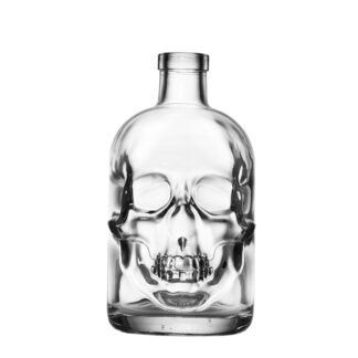 Flasche Schädel, leer oder befüllt, 500ml