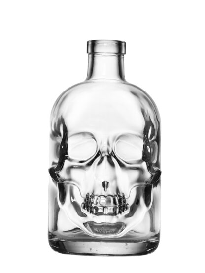 Flasche Schädel, leer oder befüllt, 500ml