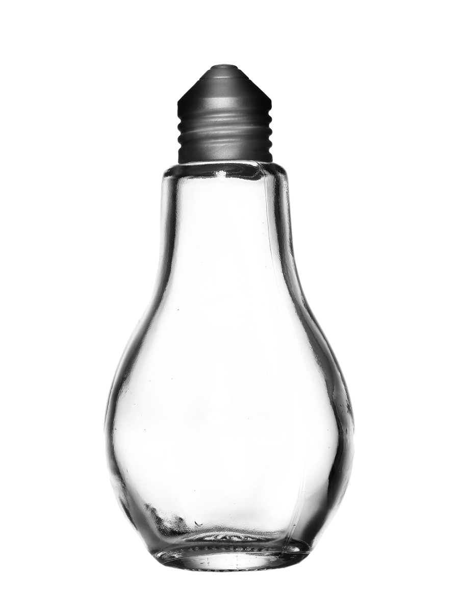 Flasche Glühbirne, leer oder befüllt, 200ml