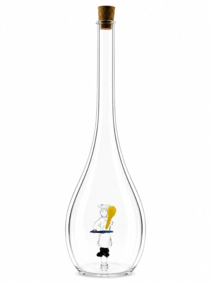 Mundgeblasene Flasche mit Koch, leer oder befüllt, 500ml