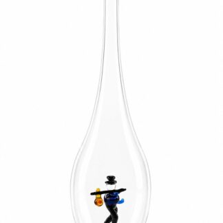 Mundgeblasene Flasche mit Wanderer, leer oder befüllt, 500ml
