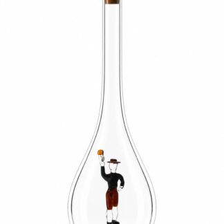 Mundgeblasene Flasche mit Maler, leer oder befüllt, 500ml