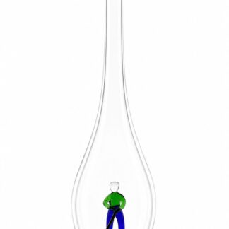 Mundgeblasene Flasche mit Golfer, leer oder befüllt, 500ml