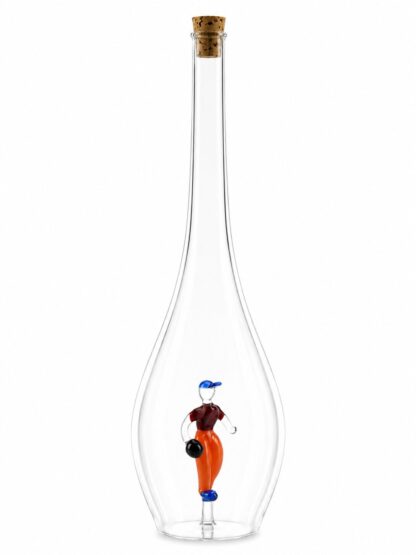 Mundgeblasene Flasche mit Kegler, leer oder befüllt, 500ml