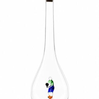 Mundgeblasene Flasche mit Tisch-Tennisspieler, leer oder befüllt, 500ml