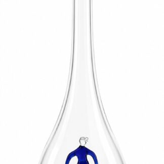 Mundgeblasene Flasche mit Snowboarder, leer oder befüllt, 500ml