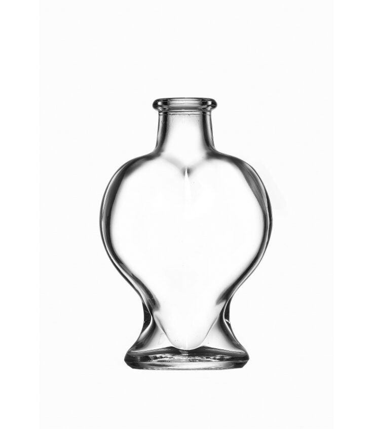 Flasche Herz, leer oder befüllt, 100ml