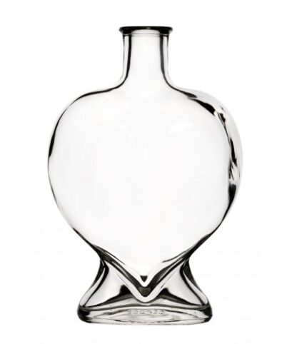 Flasche Herz, leer oder befüllt, 500ml