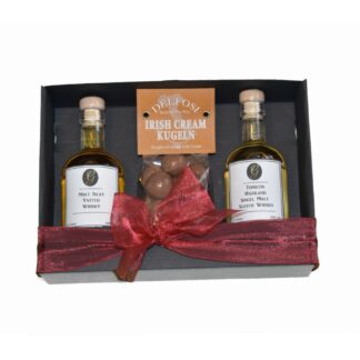 Geschenk-Set "Zweierlei Whisky mit Schokolade"