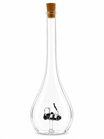 Mundgeblasene Flasche mit Zug, leer oder befüllt, 500ml