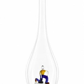 Mundgeblasene Flasche mit Curler, leer oder befüllt, 500ml