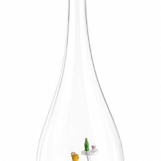 Mundgeblasene Flasche mit Kellnerin, leer oder befüllt, 500ml
