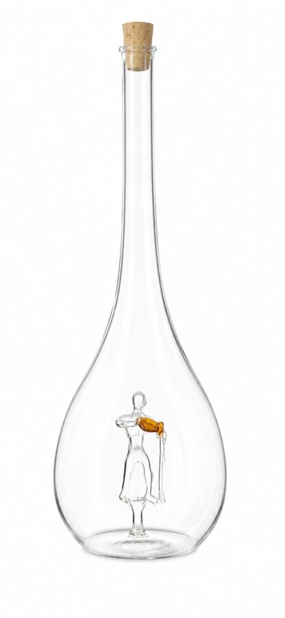 Mundgeblasene Flasche Sternzeichen Wassermann, leer oder befüllt, 500ml