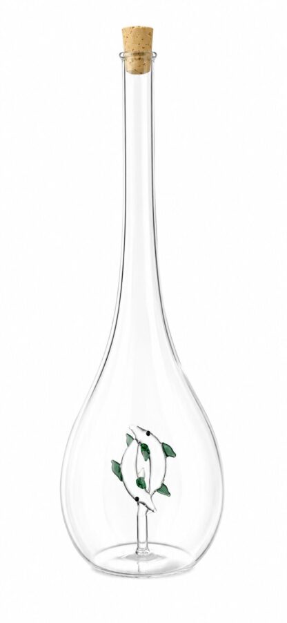 Mundgeblasene Flasche Sternzeichen Fische, leer oder befüllt, 500ml