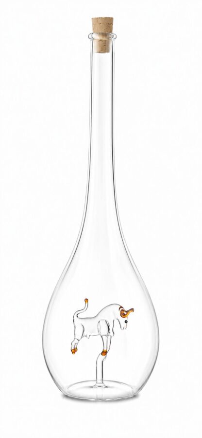 Mundgeblasene Flasche Sternzeichen Stier, leer oder befüllt, 500ml